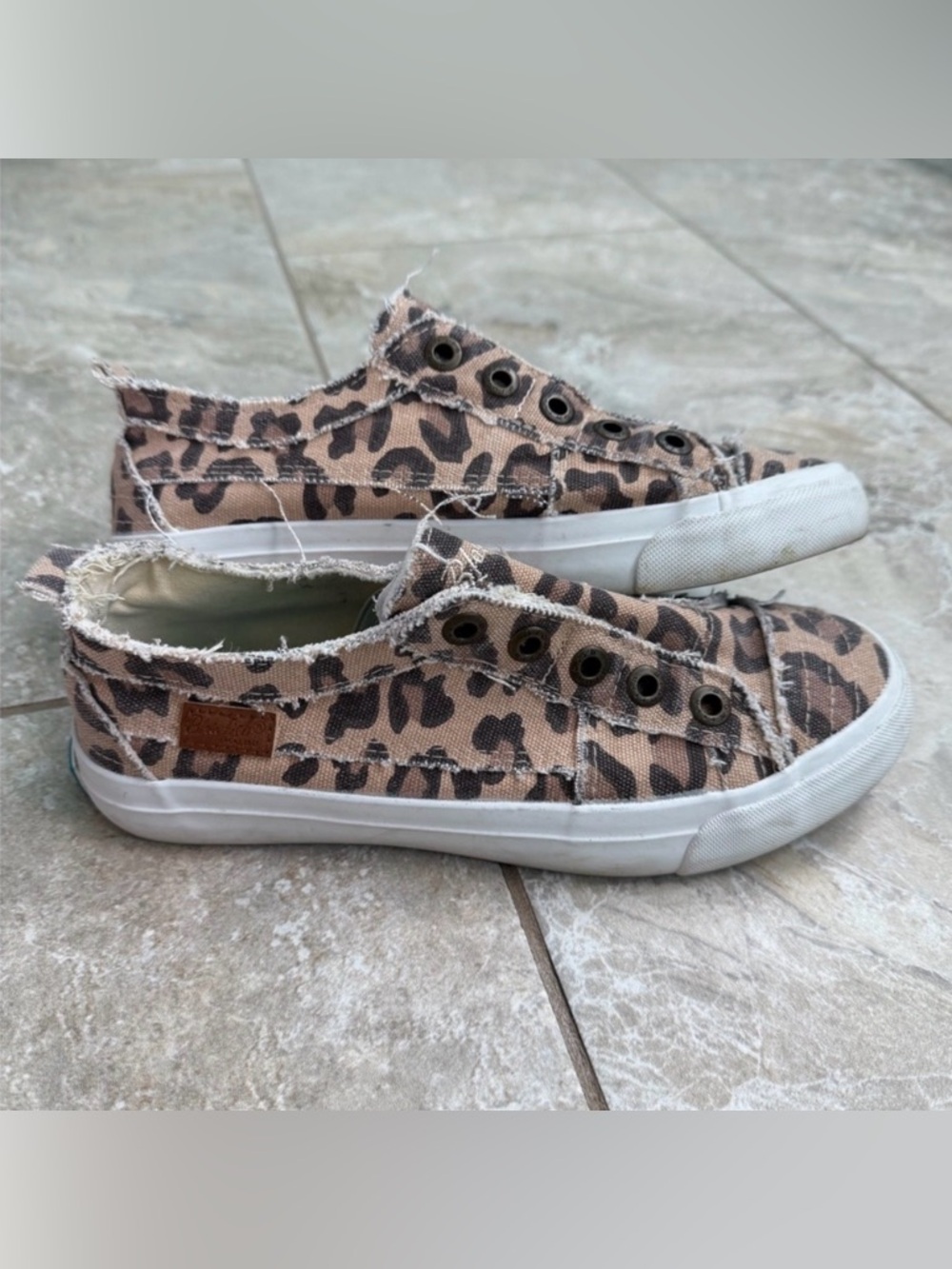 Women’s Blowfish Malibu Animal Leopard Print Canvas Sneakers - Picture 5 of 12